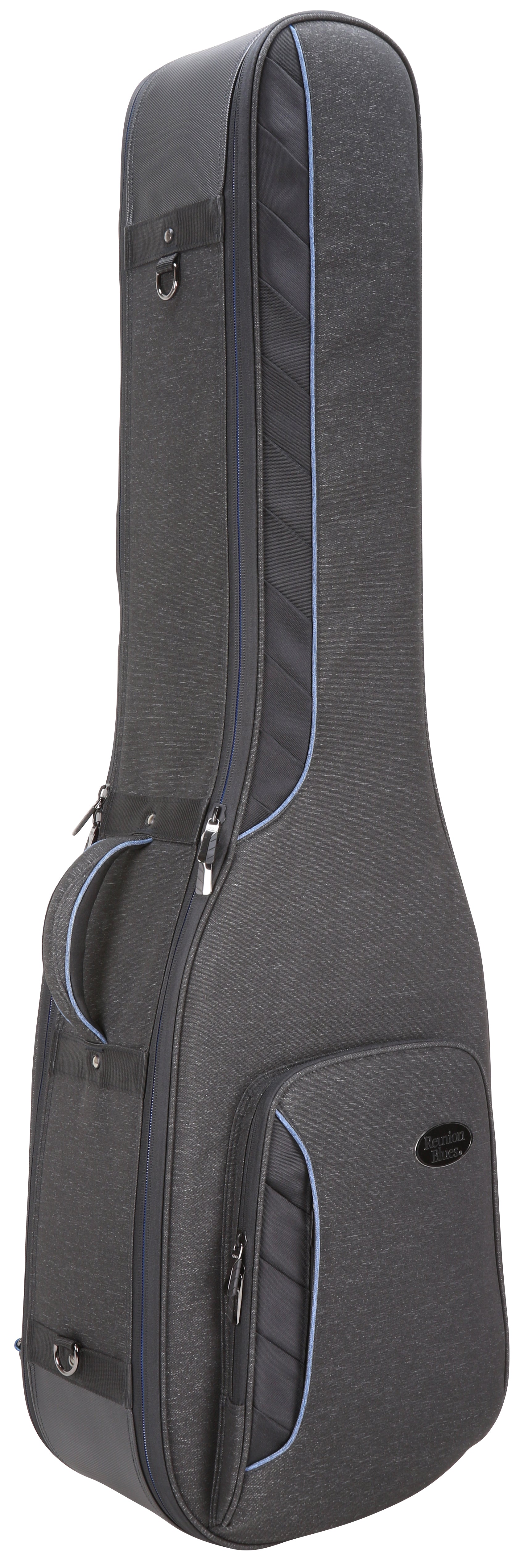 RB Continental Voyager Double Electric Bass Guitar Case - Angle