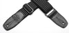 Merino Wool Guitar Strap, Black Pinstripe