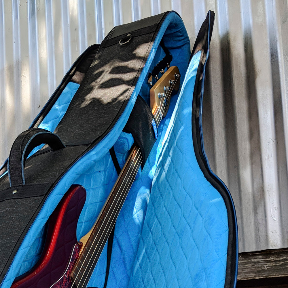 RB Continental Voyager Double Electric Bass Guitar Case - One Side