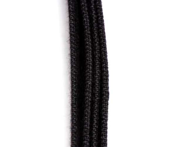 Merino Wool Guitar Strap, Black - Thickness