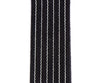Merino Wool Guitar Strap, Black Pinstripe - Close-up
