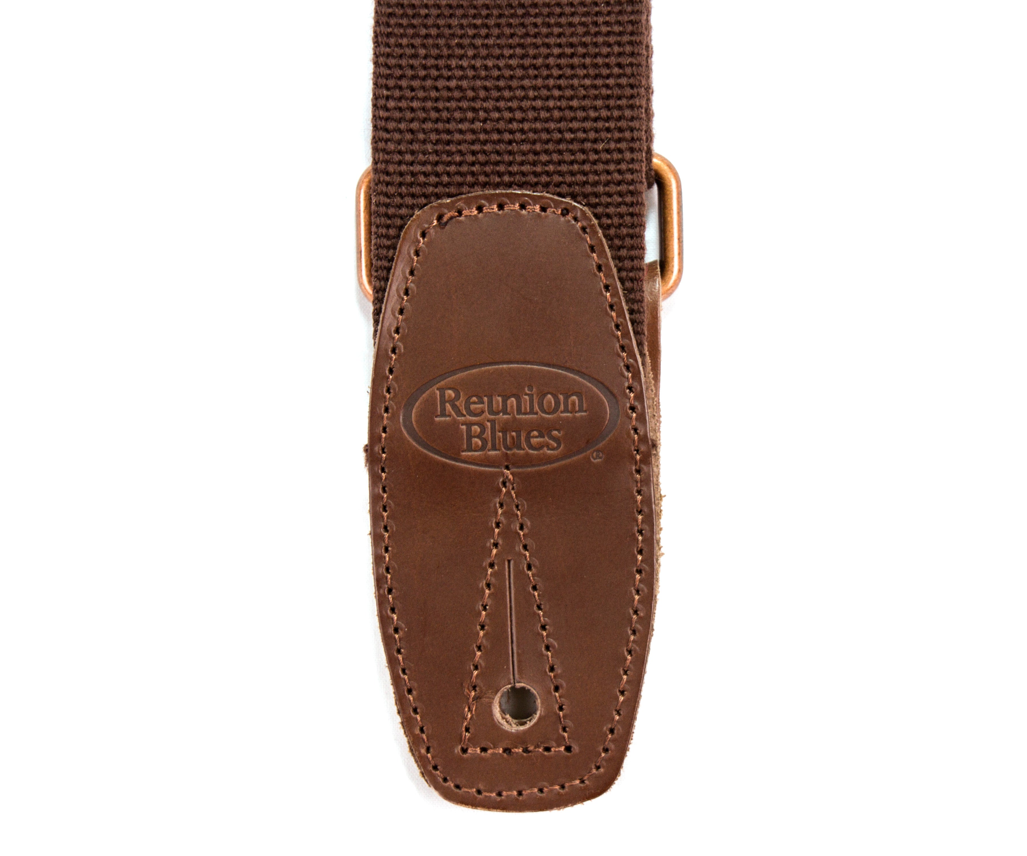 Merino Wool Guitar Strap, Brown - Tab