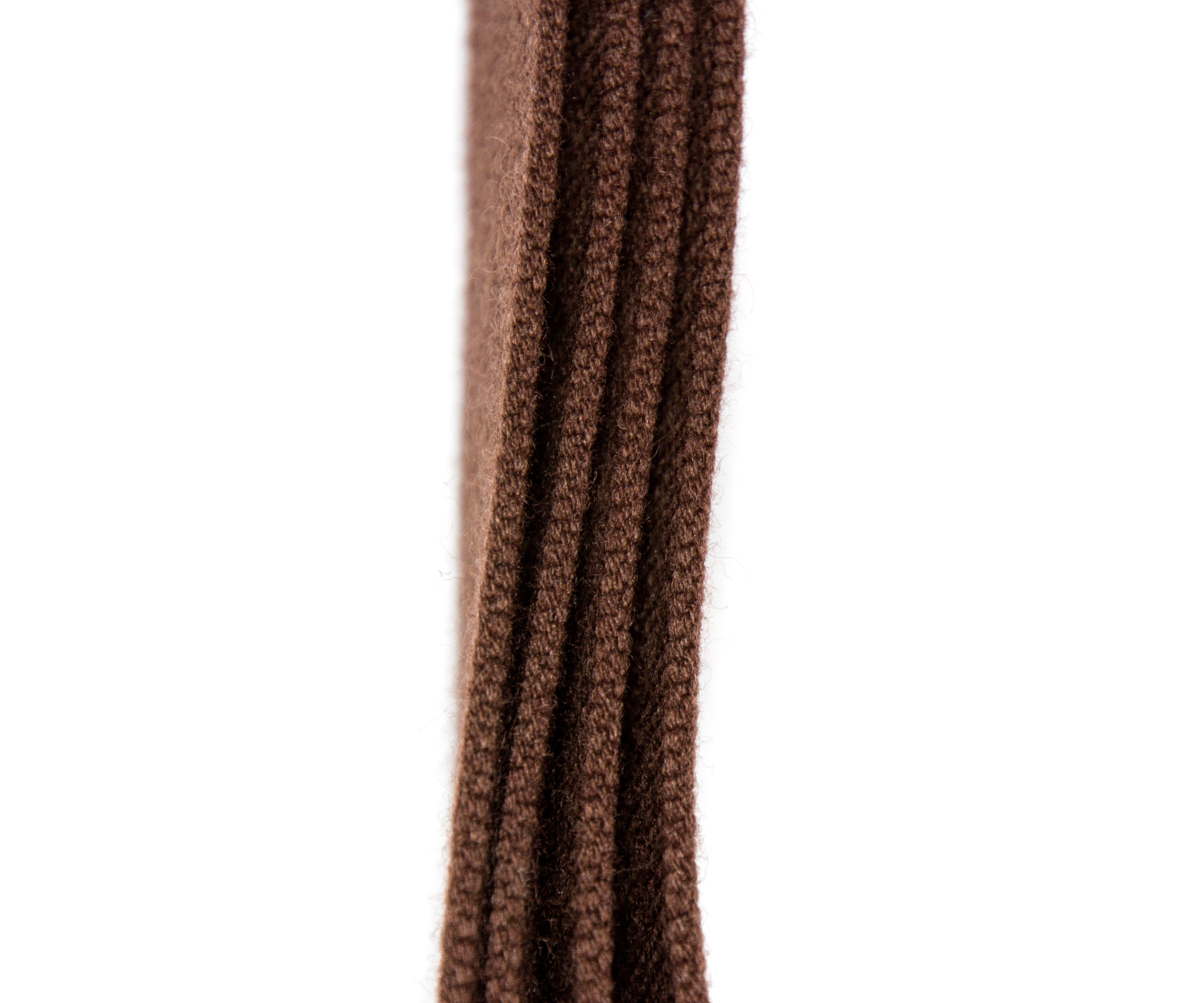 Merino Wool Guitar Strap, Brown - Thickness