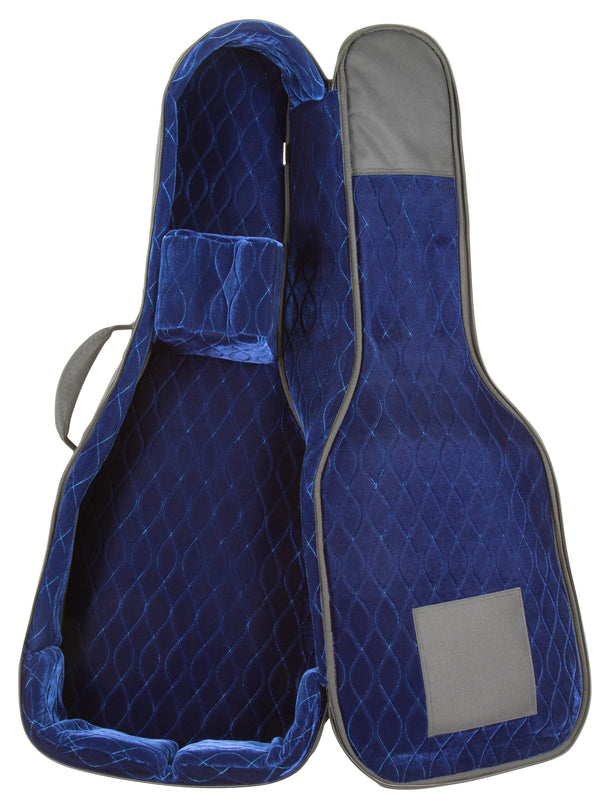 2035 FOL-BN Deluxe Leather Acoustic Dreadnought Guitar Bag - Matt Brown  Acoustic guitar gig bag X-tone